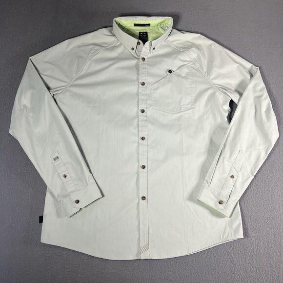 Oakley Iconic Button Up Tech Over Shirt Mint Green Size Large - Picture 1 of 10